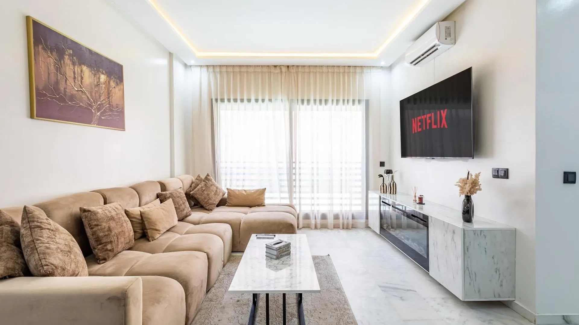 Appartement Cocoon In Gueliz, Netflix, Iptv à Marrakesh