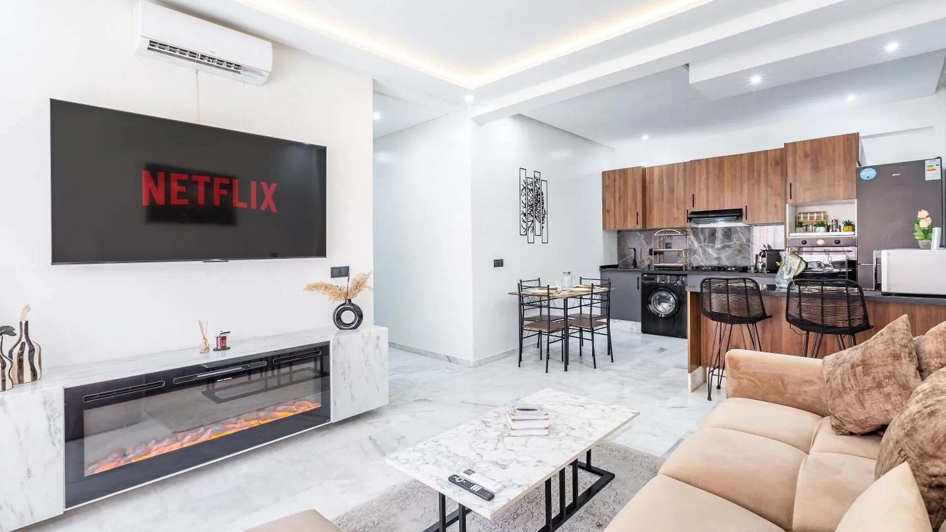 Appartement Cocoon In Gueliz, Netflix, Iptv à Marrakesh